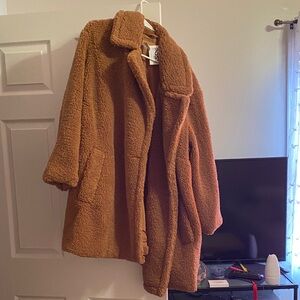 BearPaw Cozy Brown Teddy Jacket